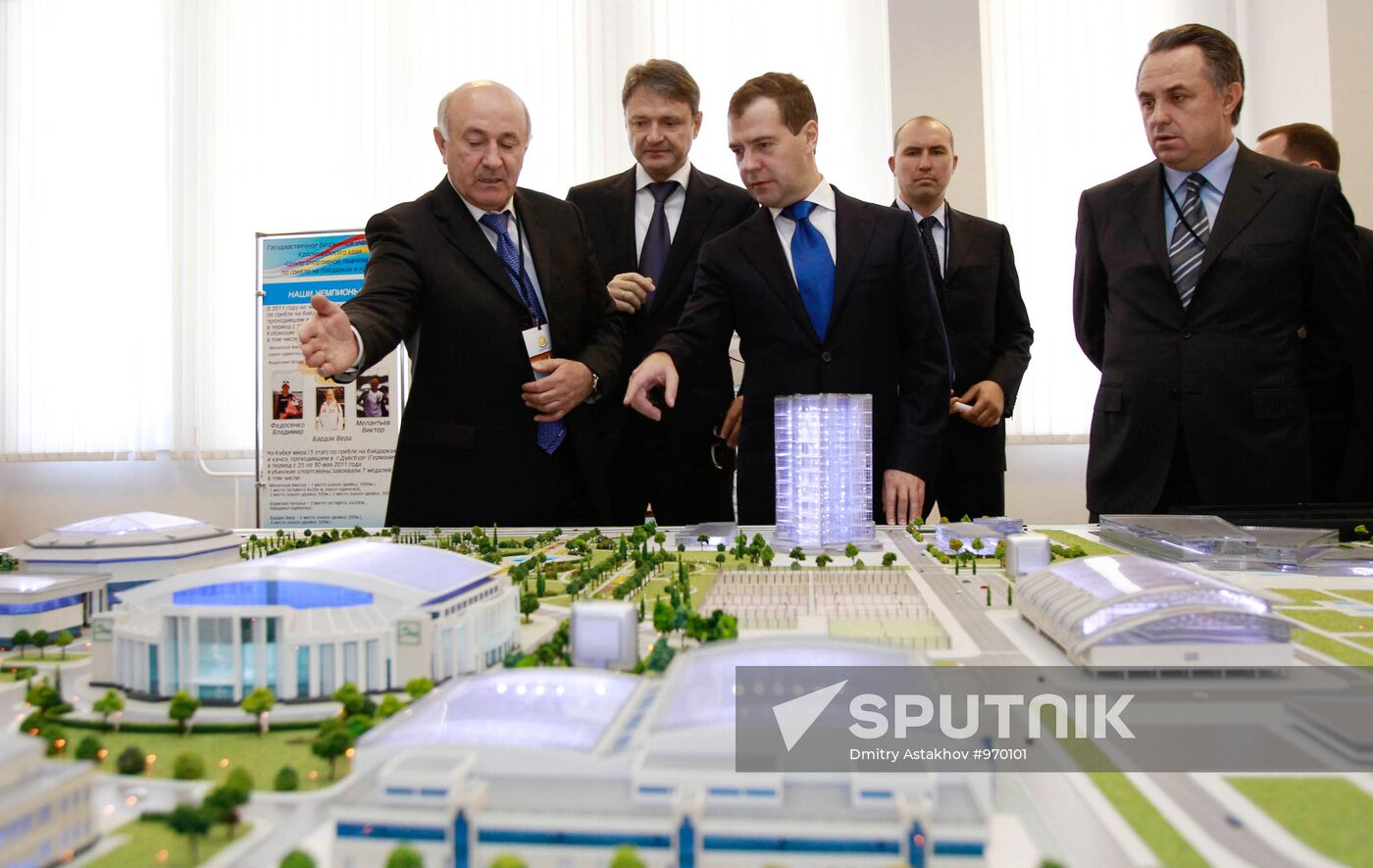 Dmitry Medvedev's working visit to Southern Federal District