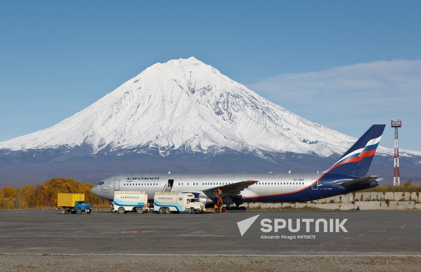 Yelizovo international airport in Petropavlovsk-Kamchatsky