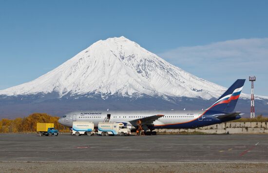 Yelizovo international airport in Petropavlovsk-Kamchatsky