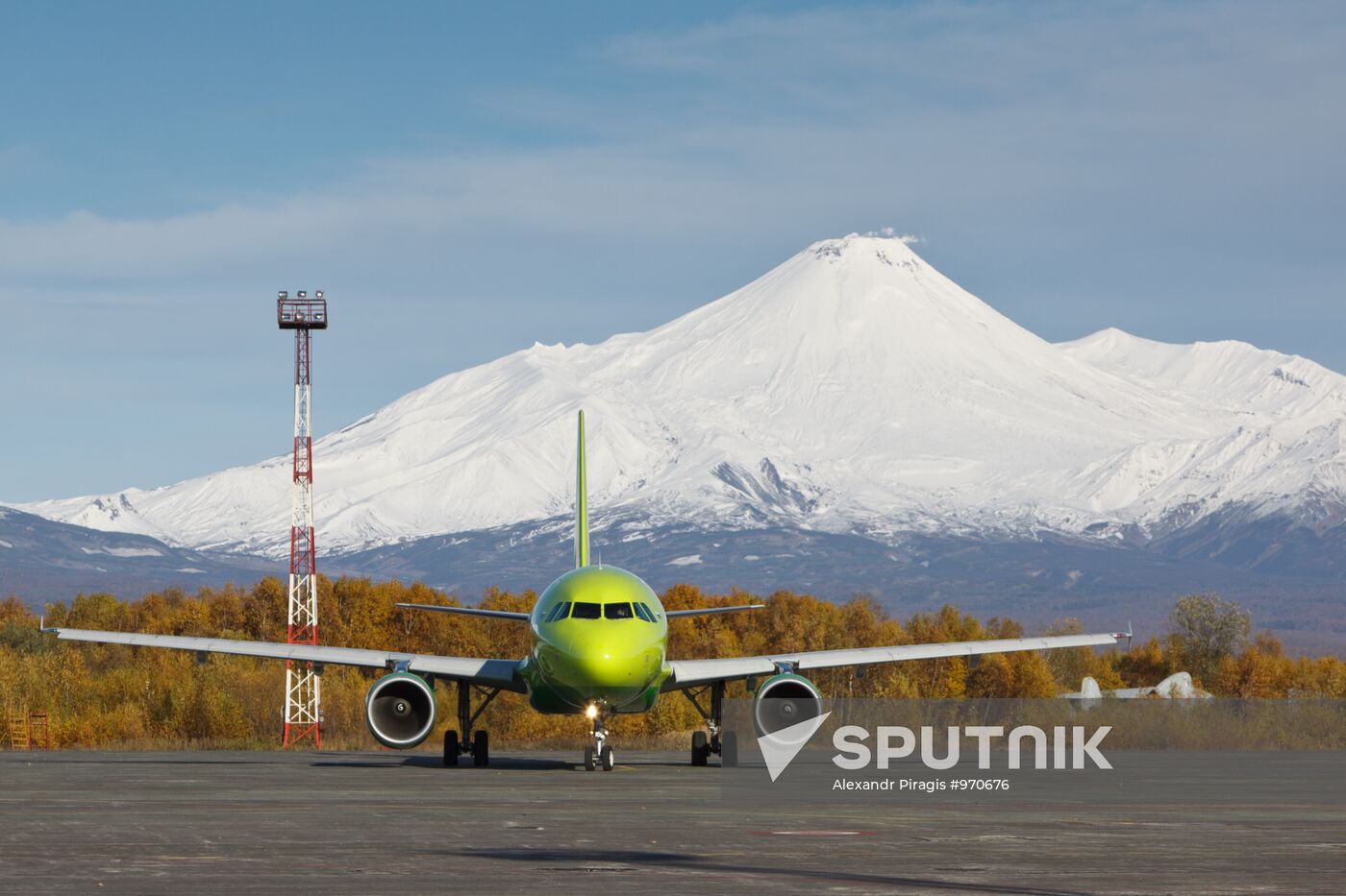 Yelizovo international airport in Petropavlovsk-Kamchatsky