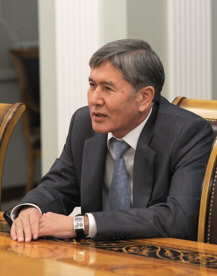Prime Minister Vladimir Putin meets with Almazbek Atanbayev