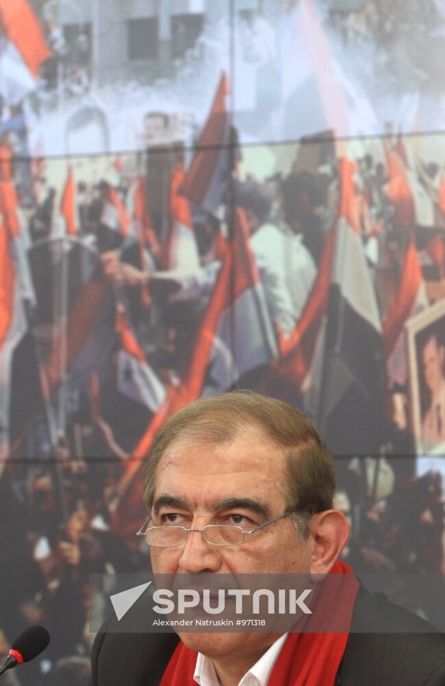 Press conference by Syrian opposition in Moscow