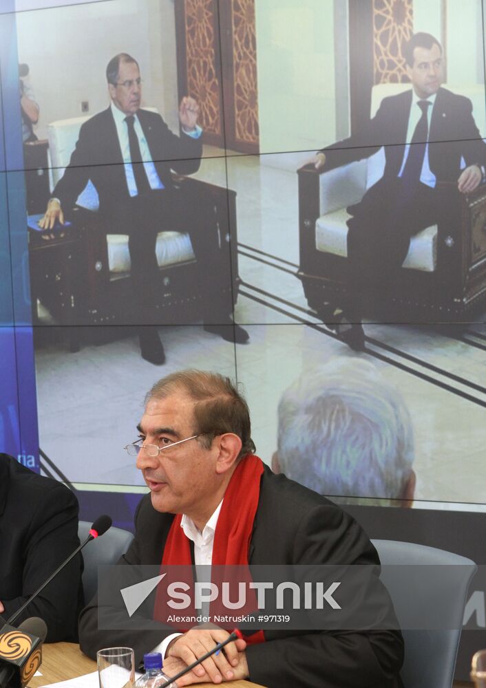 Press conference by Syrian opposition in Moscow