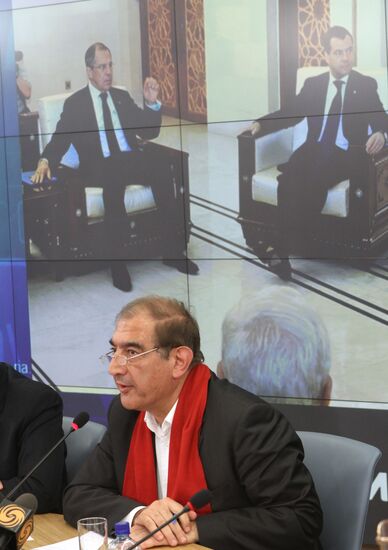 Press conference by Syrian opposition in Moscow