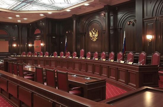 Russian Constitutional Court in session