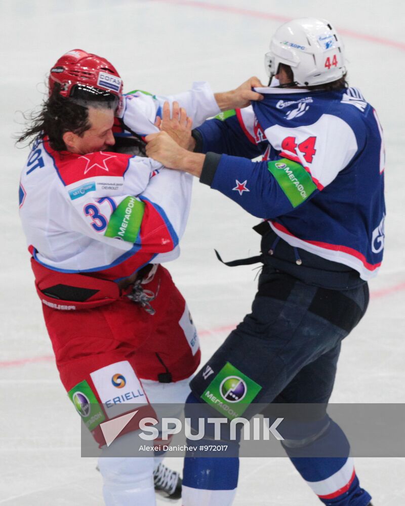 Ice Hockey CHL. Match SKA - CSKA