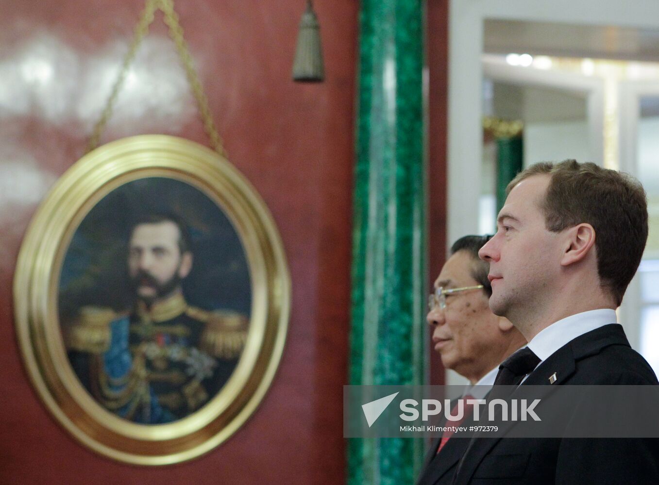 Kremlin talks between Dmitry Medvedev and Choummaly Sayasone