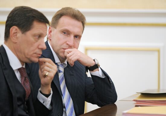 Alexander Zhukov and Igor Shuvalov