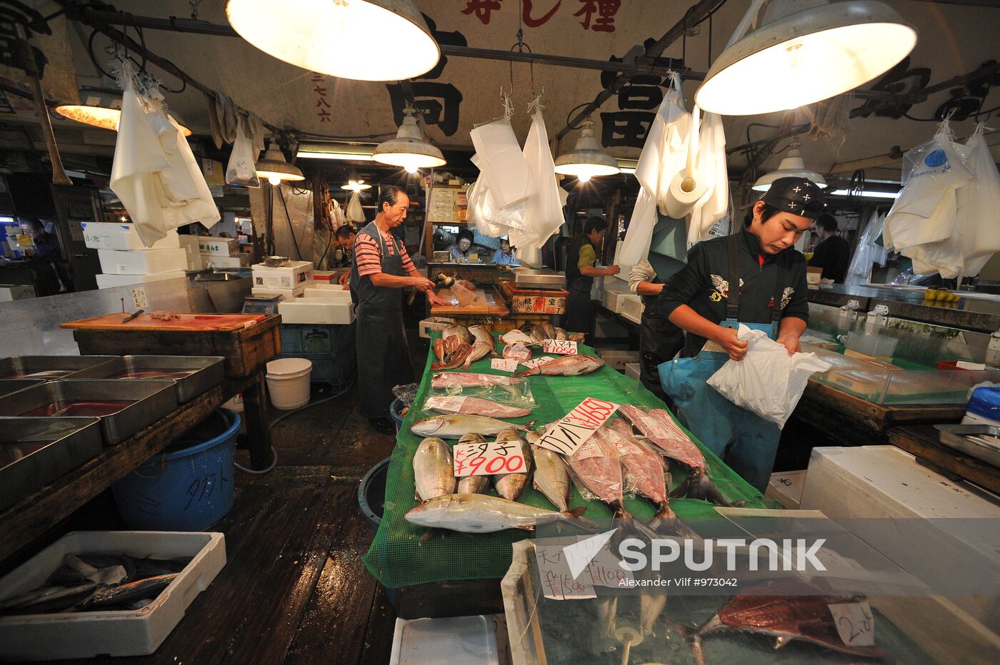 Fish market in Tokyo