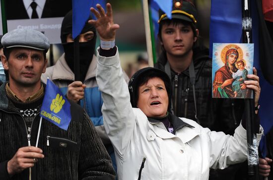 Nationalist march in Kiev