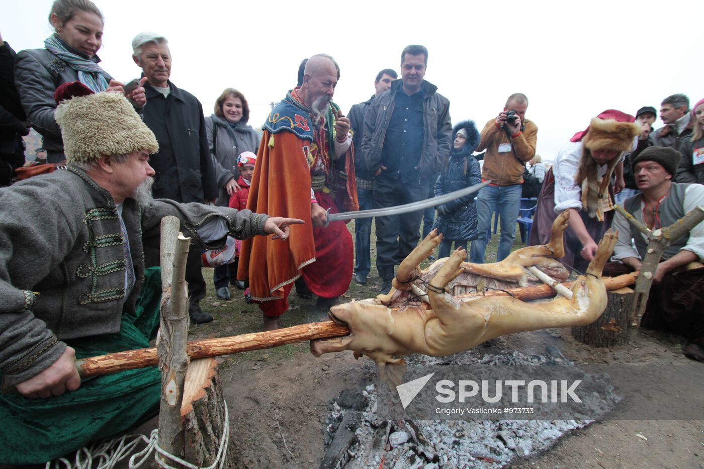 Pork festival in Mirgorod, Poltava Region