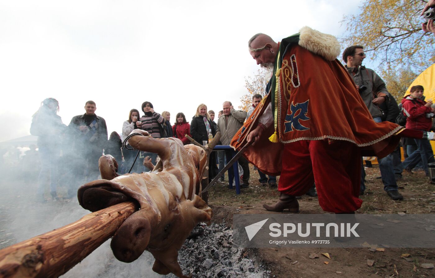 Pork festival in Mirgorod, Poltava Region