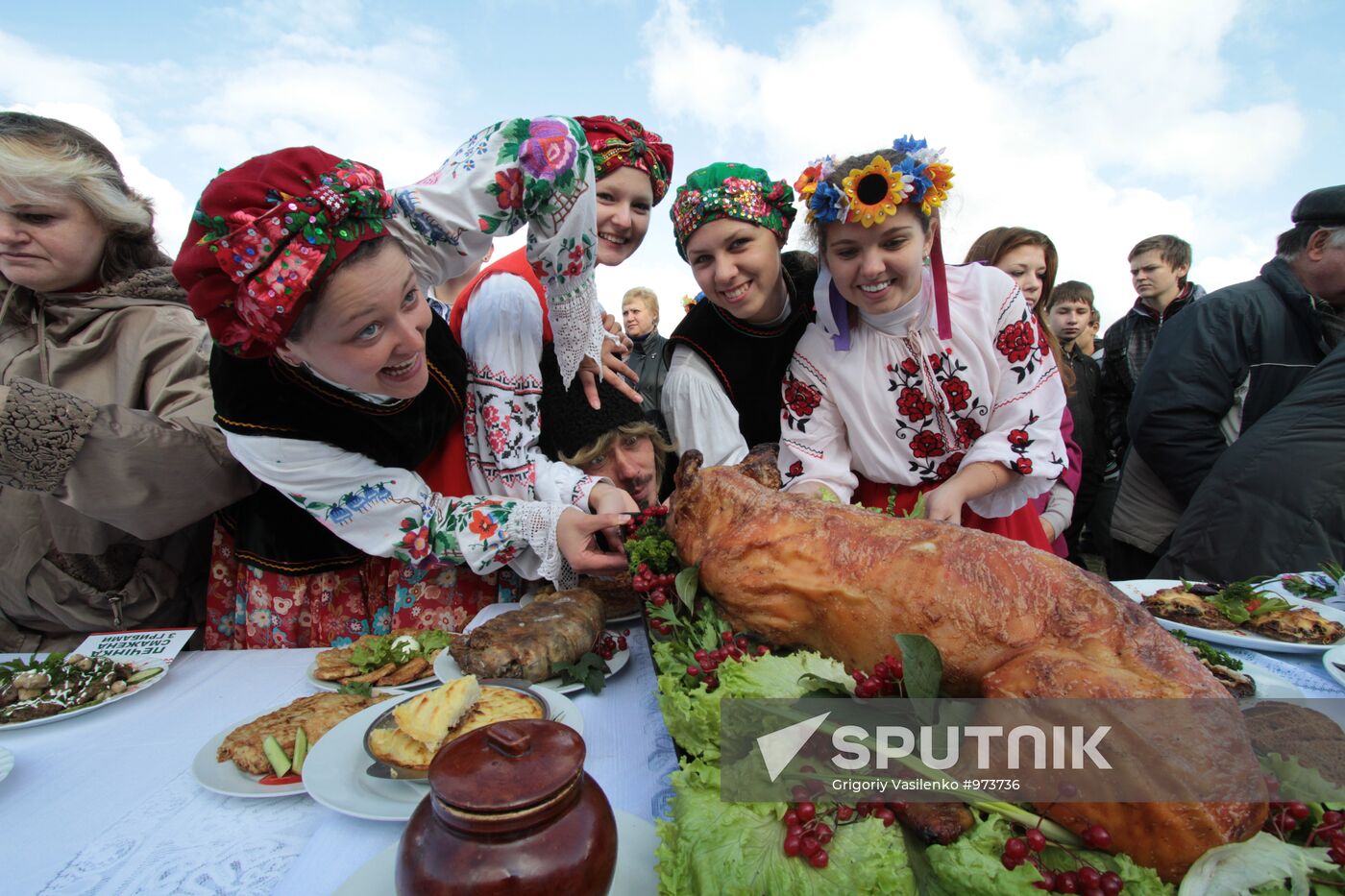 Pork festival in Mirgorod, Poltava Region