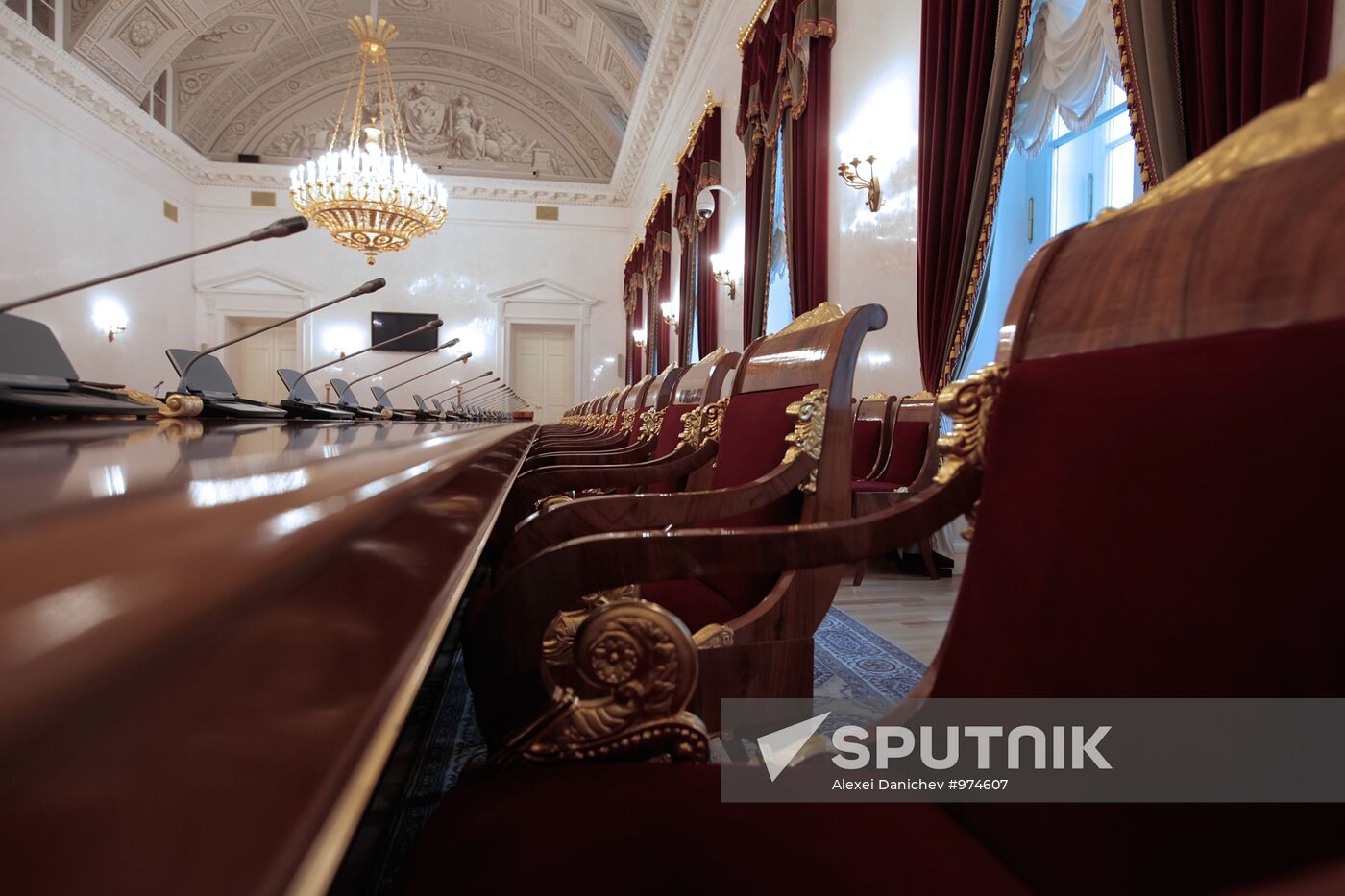 Senate hall in Russian Constitutional Court building
