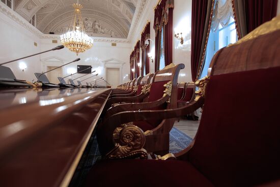 Senate hall in Russian Constitutional Court building