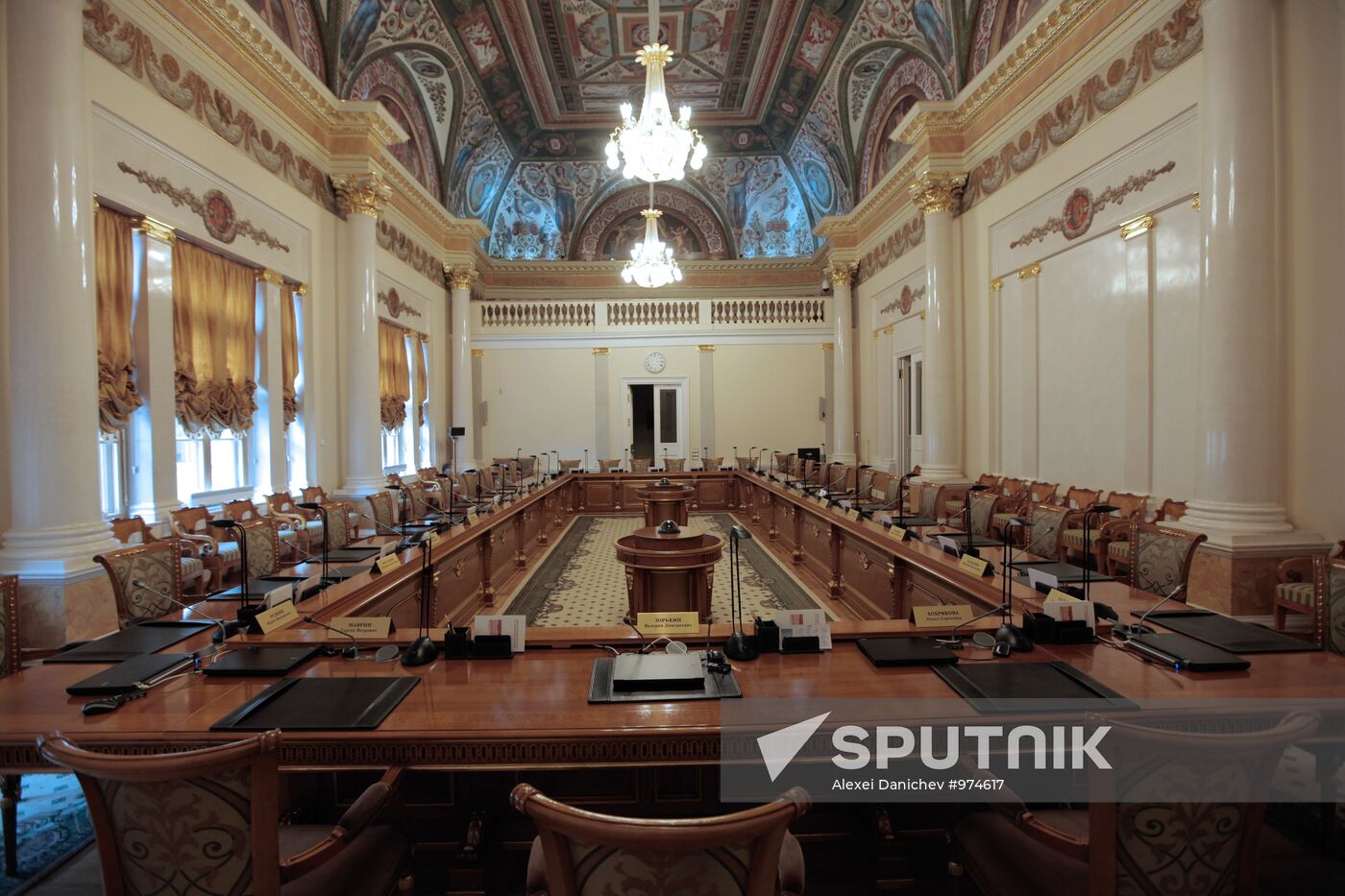 Conference room in Russian Constitutional Court building