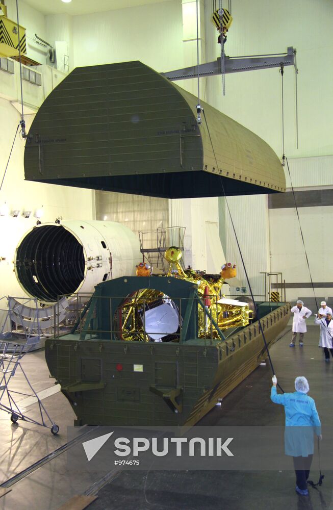 Fobos-Grunt spacecraft at Baikonur space center