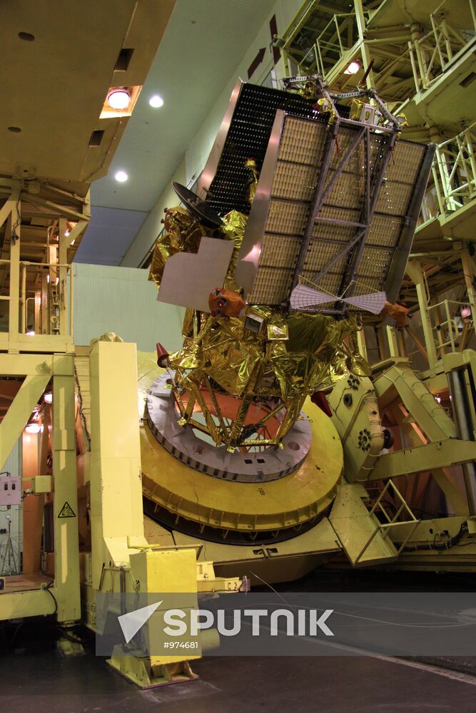 Fobos-Grunt spacecraft at Baikonur space center