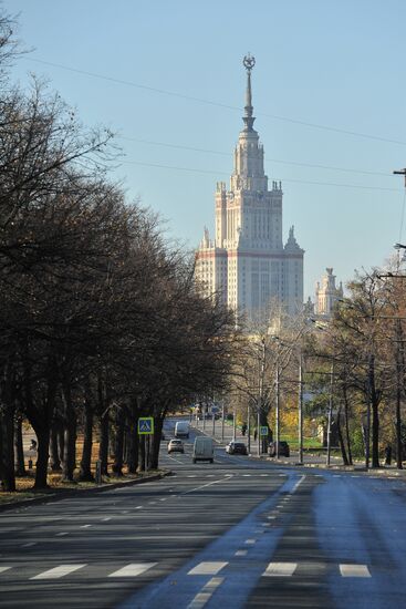 Main building of Moscow State University M.V. Lomonosov