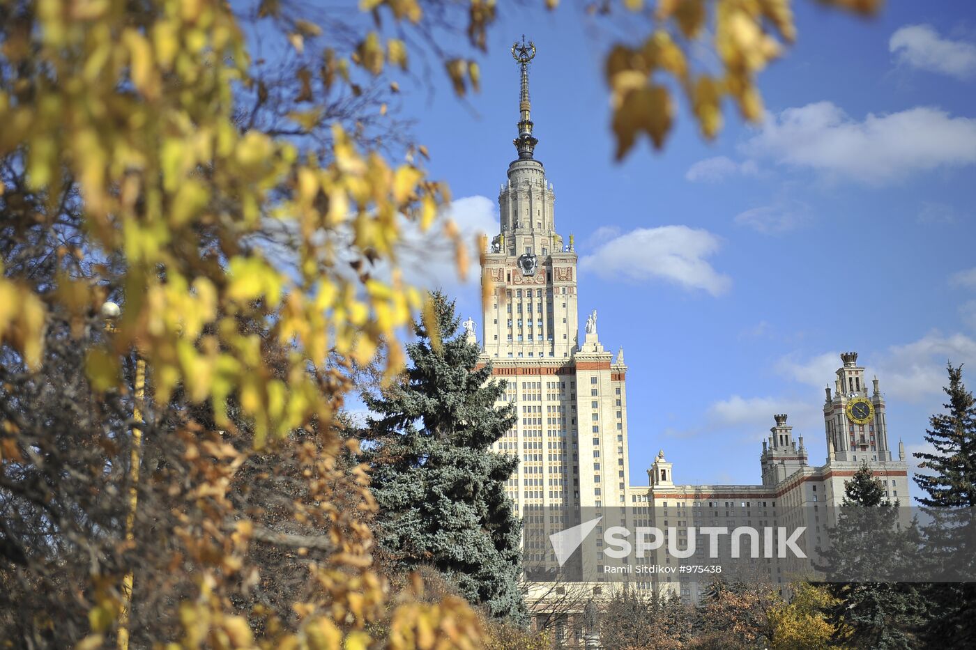 Main building of Moscow State University M.V. Lomonosov