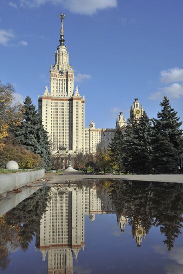 Main building of Moscow State University M.V. Lomonosov