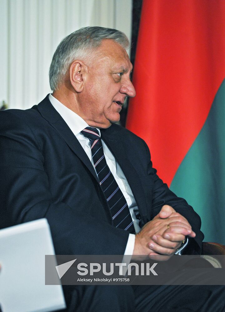 Belarusian Prime Minister Mikhail Myasnikovich