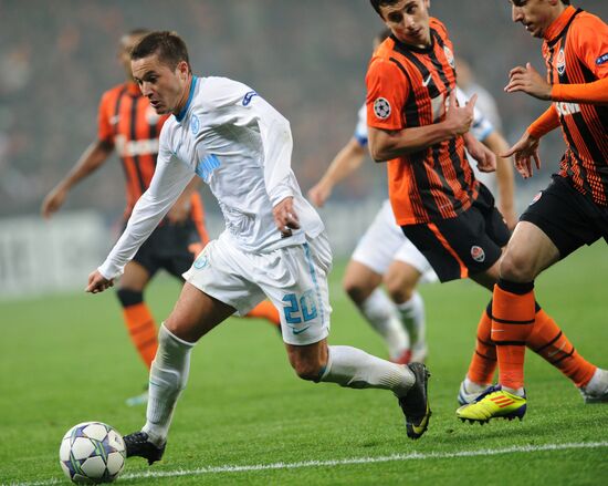 UEFA Champions League. Shakhtar Donetsk vs. Zenit St. Petersburg