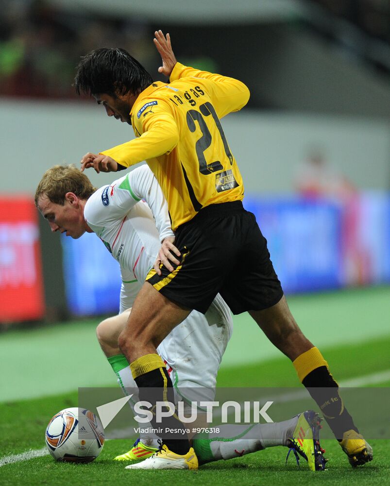 Football European League. Match "Locomotive" - AEK (Greece)