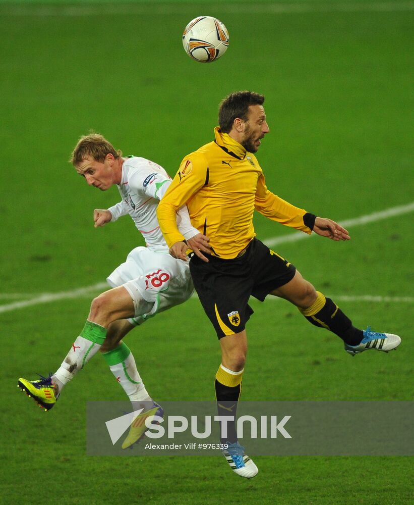 Football European League. Match "Locomotive" - AEK (Greece)