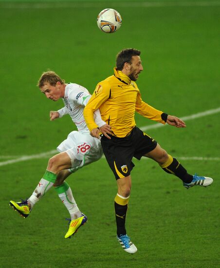 Football European League. Match "Locomotive" - AEK (Greece)