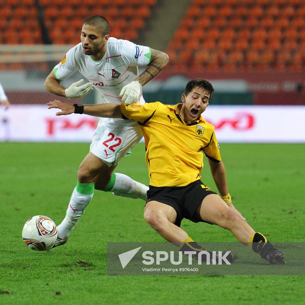 Football European League. Lokomotiv vs. AEK