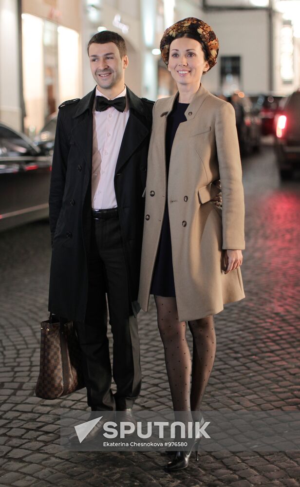 Maria Zheleznyakova with her date