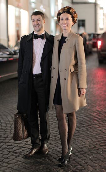Maria Zheleznyakova with her date