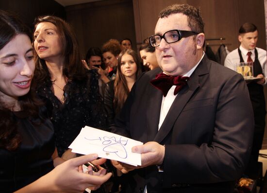 Reception for visiting head of Lanvin fashion house Alber Elbaz
