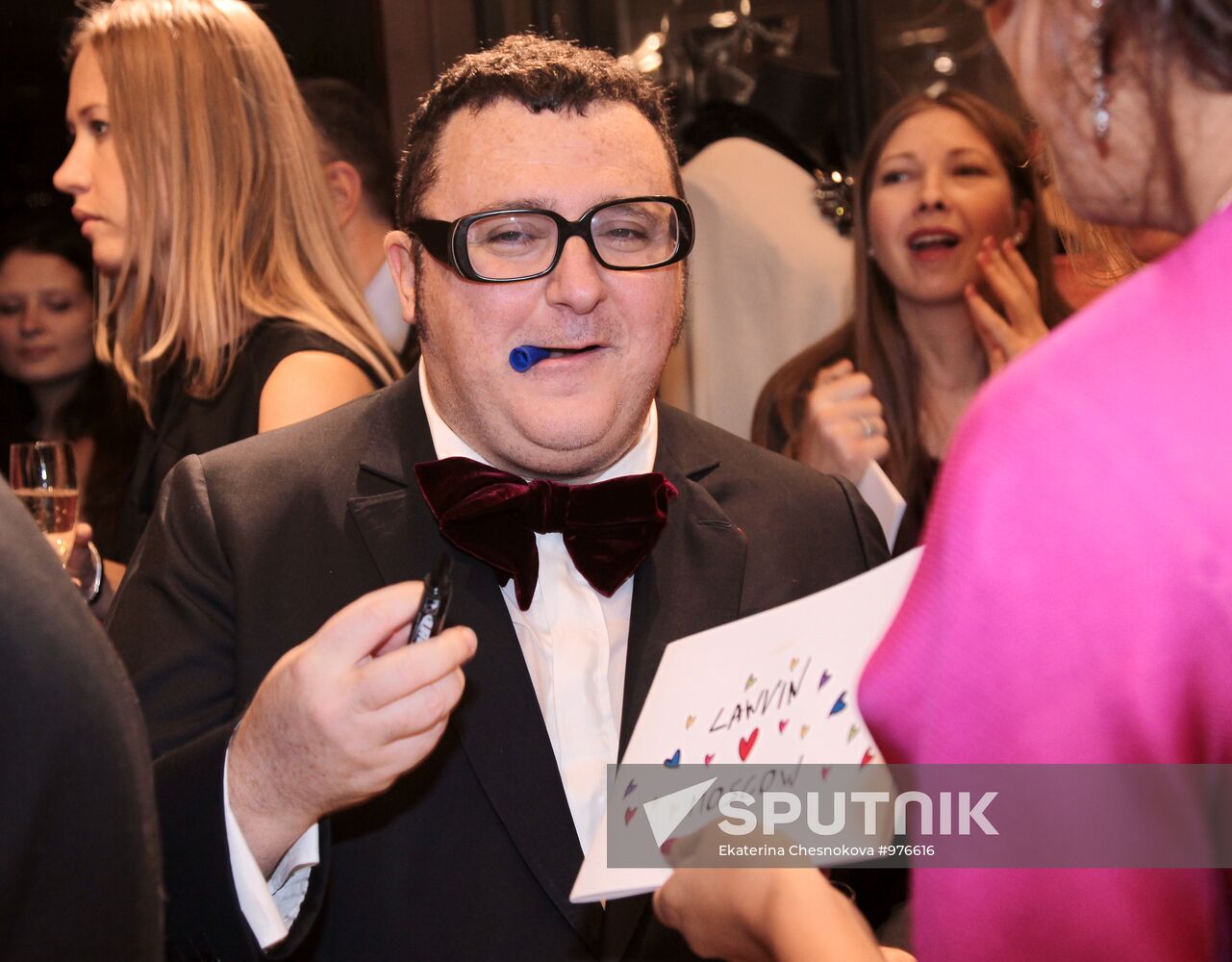 Reception for visiting head of Lanvin fashion house Alber Elbaz