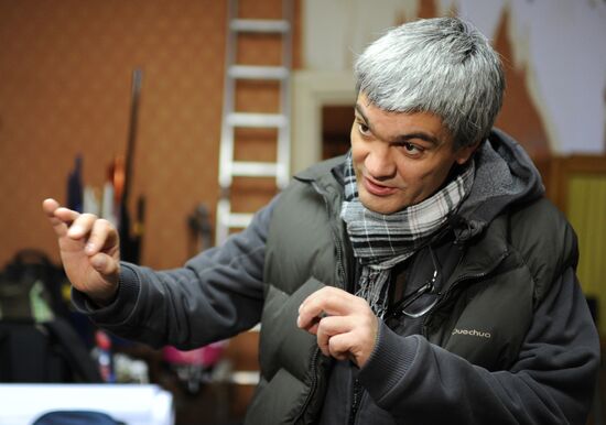 Actors on set of movie Spartacus' Second Rebellion