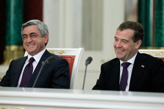 Armenian President Serzh Sargsyan visits Russia