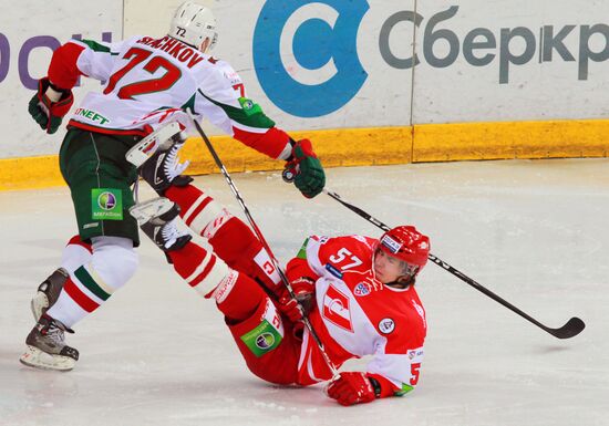 Hockey CHL Match "Spartak" (Moscow) - "Ak Bars"