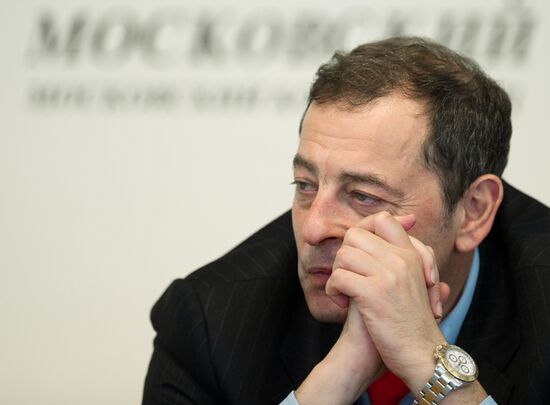 Press Conference of Italian singer Robertino Loretti in Moscow