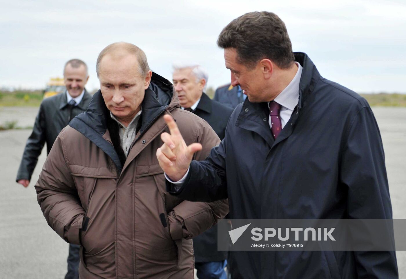 Dmitry Medvedev and Vladimir Putin visit Stavropol