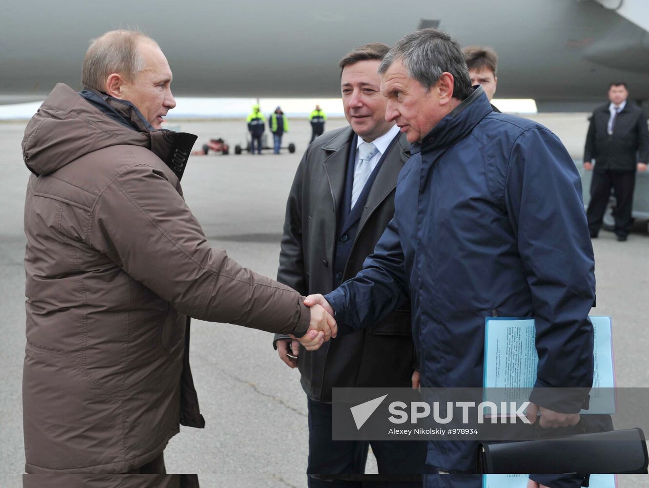 Dmity Medvedev, Vladimir Putin visit Stavropol