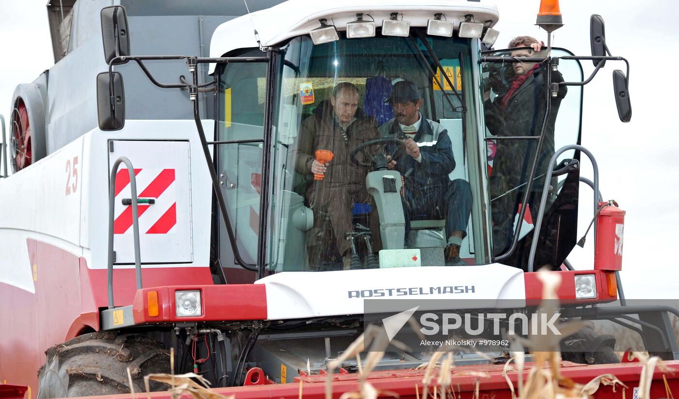 Dmitry Medvedev, Vladimir Putin visit Stavropol