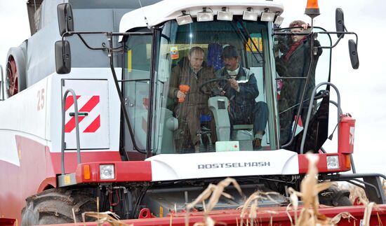 Dmitry Medvedev, Vladimir Putin visit Stavropol