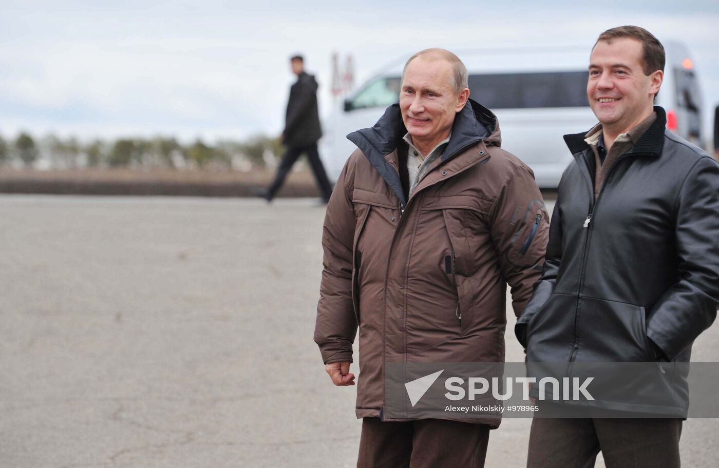 Dmitry Medvedev, Vladimir Putin visit Stavropol