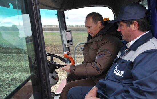 Dmitry Medvedev, Vladimir Putin visit Stavropol