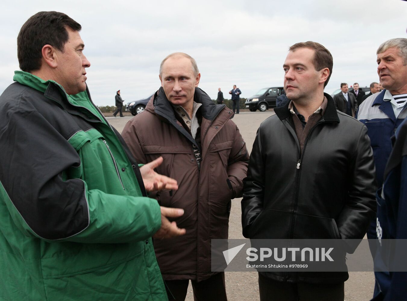 Dmitry Medvedev, Vladimir Putin visit Stavropol