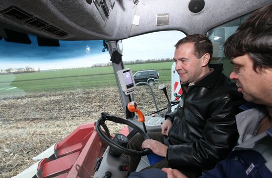Dmitry Medvedev, Vladimir Putin visit Stavropol