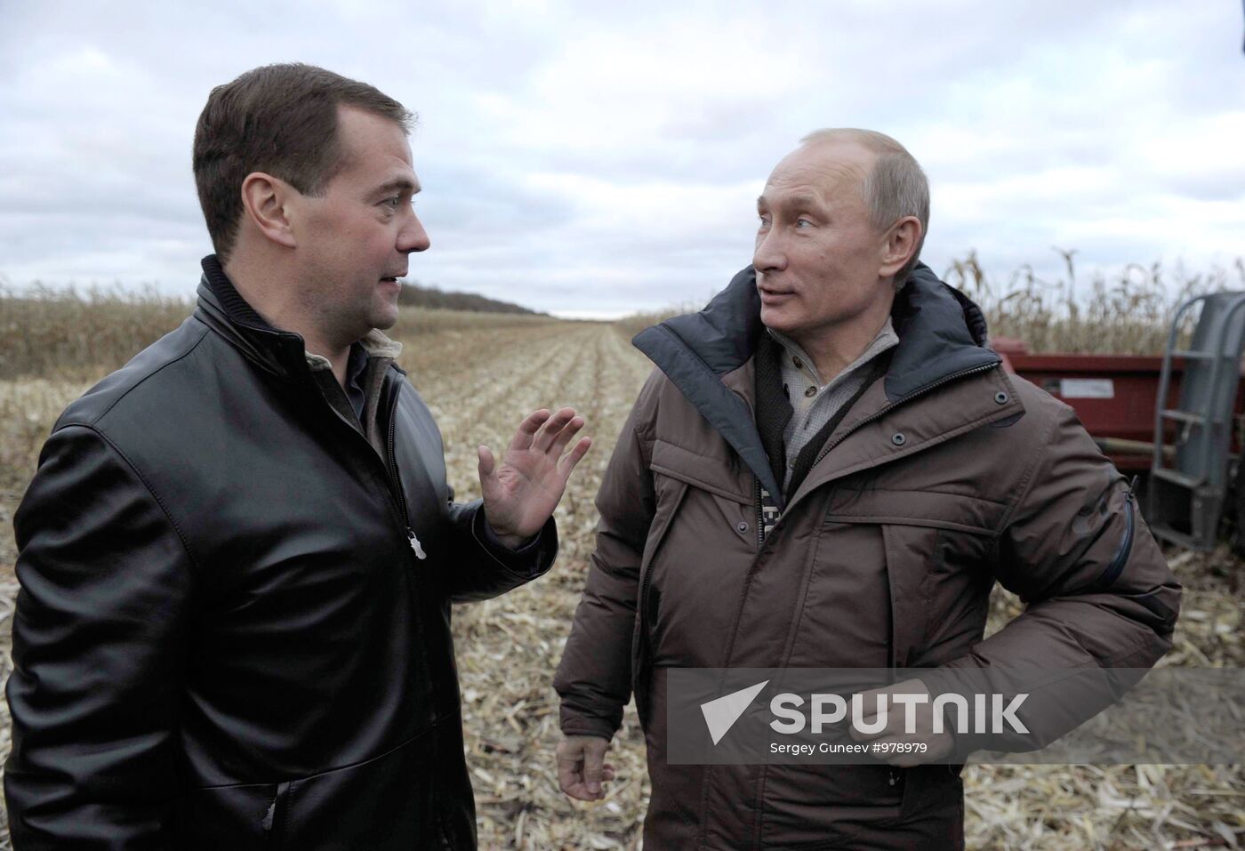Dmitry Medvedev, Vladimir Putin visit Stavropol