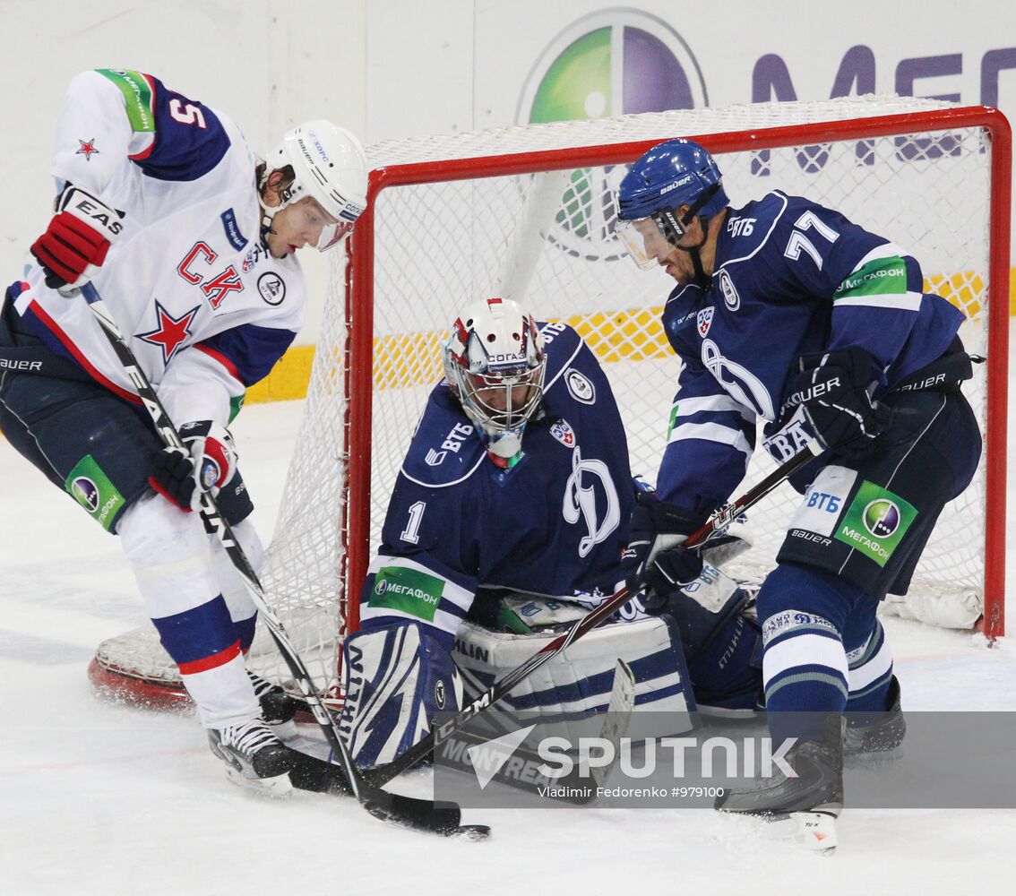 Ice hockey. KHL. Dynamo Moscow vs. SKA St. Petersburg