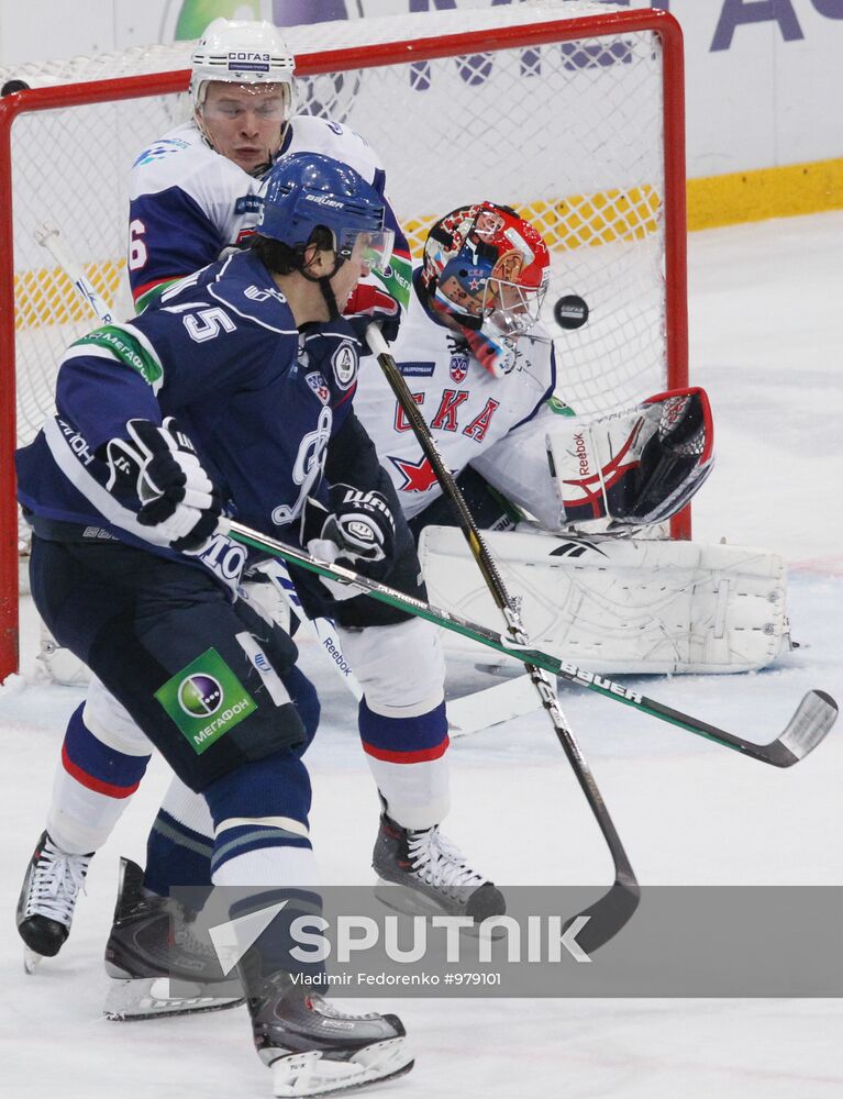 Ice hockey. KHL. Dynamo Moscow vs. SKA St. Petersburg
